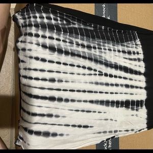 Vintage Cotton Tie Dye Scarf, Black